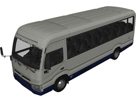 Toyota Coaster 3d Model 2020 3dcadbrowser