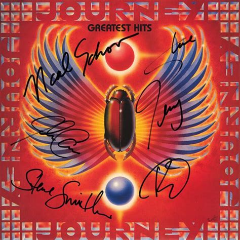 Journey Band Signed Greatest Hits Album Artist Signed Collectibles