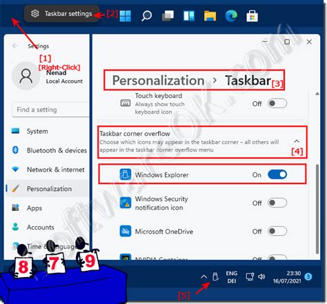 Notification Area Windows 11 Taskbar