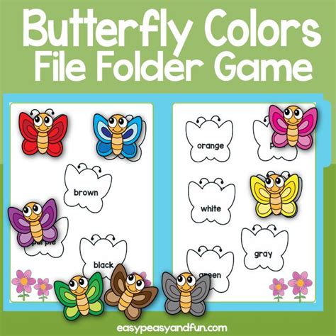 Printable Bugs Matching File Folder Game Easy Peasy And Fun