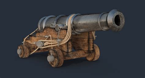 Old British Ship Cannon Max