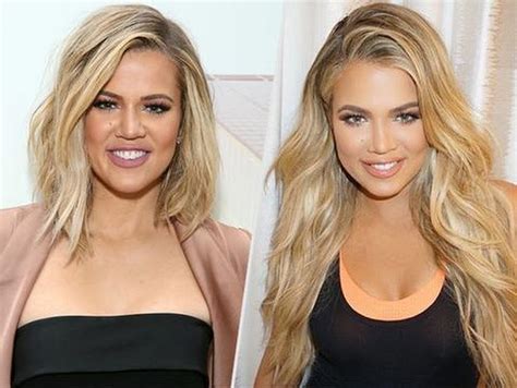 They are 16 long and the color is ash blonde. Khloe Kardashian Hair Extensions (Amazing Transformation ...