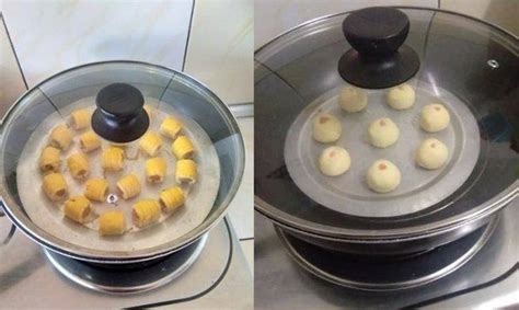 Tepung terigu (segitiga biru)•margarin (lelehkan, dan dinginkan)•gula pasir•baking powder(merk. Here's How To Bake Kuih Raya On A Gas Stove If You Don't ...