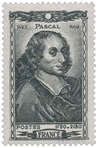 19 Juin 1623 Naissance De Blaise Pascal Philatimbrefr