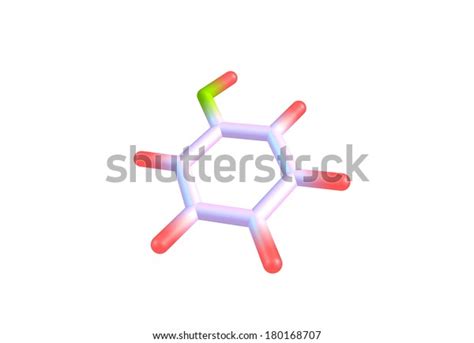 Phenol Carbolic Aromatic Organic Compound Molecular Stock Illustration