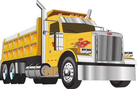 Truck Peterbilt Chrome Free Vector Graphic On Pixabay