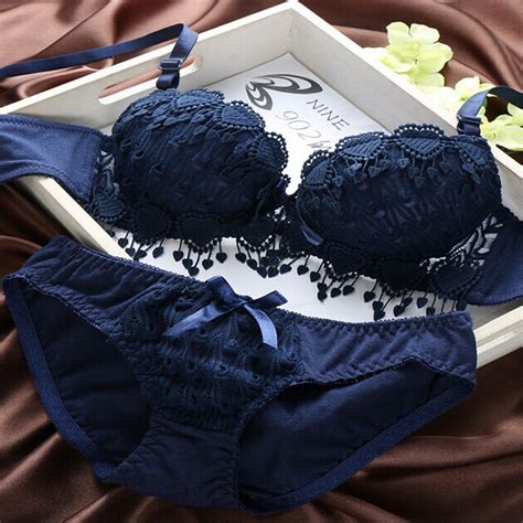 women push up bra sets lace love heart lingerie bras and panties underwear 32 36b ebay