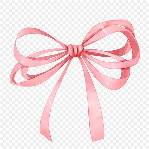 Cute Pink Bow Clipart Vector Pink Watercolor Cute Bow Watercolor Bow Pink Png Image For Free