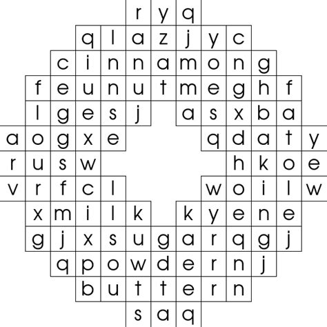 Free Word Searches Doughnut Wordsearch