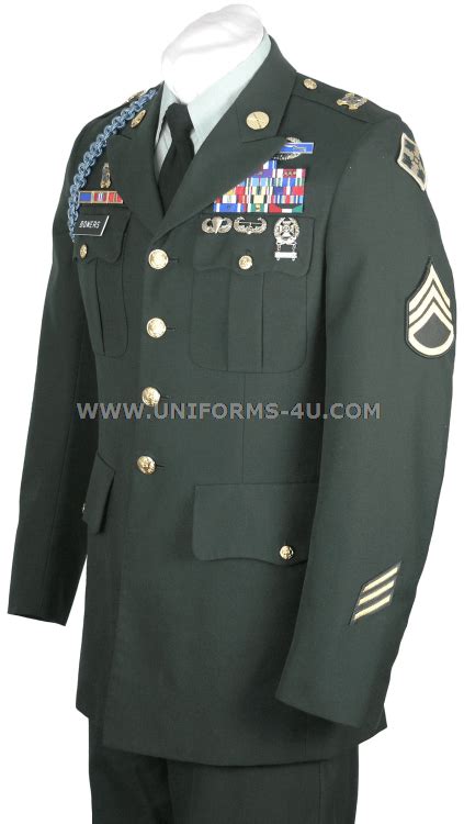 Us Army Class A Enlisted Green Uniform