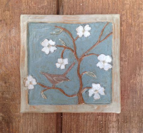 Handmade Ceramic Flower Tile By Drumboden Tiles Flower Tile
