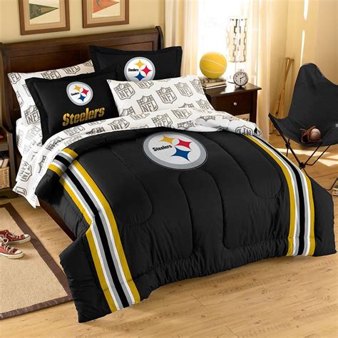 Pick your favorites and go into overtime decorating your home office! Pittsburgh Steelers NFL Bed in a Bag (Full) | Full ...