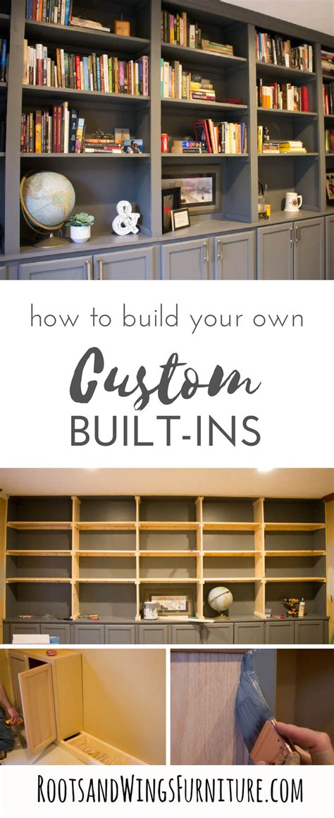 How To Build Built In Shelves The Reveal • Roots And Wings Furniture