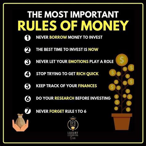 The Most Important Rules Of Money In 2022 Money Management Advice