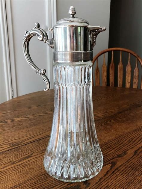 It measures 3.5 l with a generously sized reservoir so you never run out of water, at least not for four or. Antique Victorian Ice Water Pitcher with Ice Insert~Glass ...