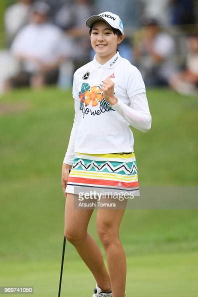 Momoka Miura Of Japan Celebrates On The 18th Hole During The Second