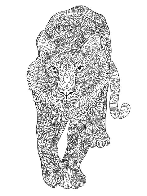 Tiger Coloring Page By Colormefreelife On Etsy Animal Coloring Pages