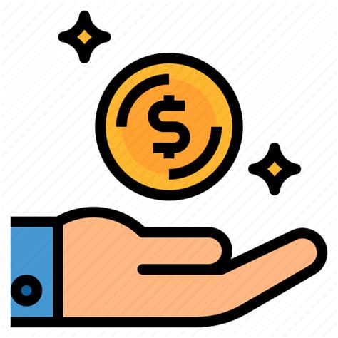 Coin, dollar, earn, money, profit icon png image