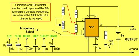 555 Timer Sine Wave Generator Circuit Wiring Diagram