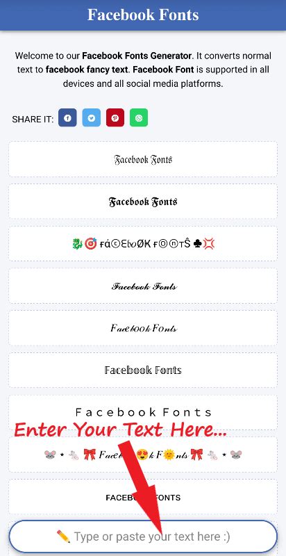 Facebook Fonts Generator 𝓬𝓸𝓹𝔂 𝒶𝓃𝒹 𝔭𝔞𝔰𝔱𝔢 Stylish Font For Facebook