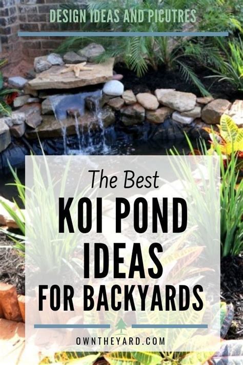 Find The Best Koi Pond Ideas For Your Backyard Pond Backyardideas