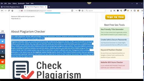 Maybe you would like to learn more about one of these? Plagiarism Checker for Teachers and Students - YouTube