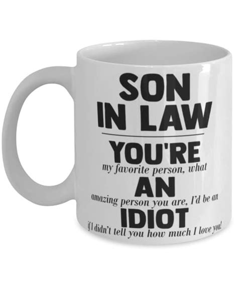 Funny Son In Law Gift Rude Son In Law Birthday Present Etsy