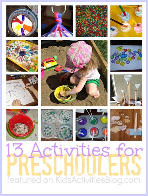 13 Fun Activities For Preschoolers And Educational Preschool Activities