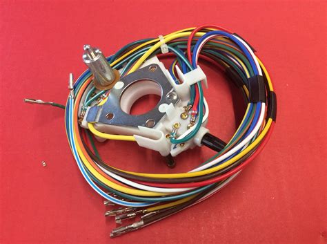 1968 Mustang Turn Signal Switch Assembly With Wiring Fixed Column Dad