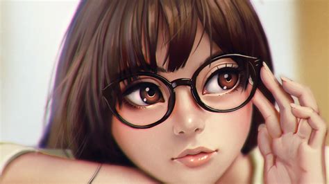 Anime Little Girl With Glasses
