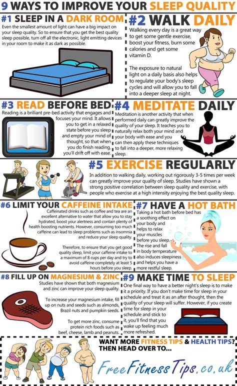 How To Get Improved Quality Sleep Infographic