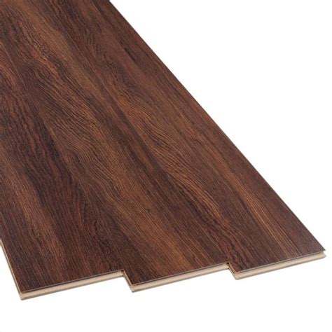 Laminate flooring planks, also called floating wood tiles, are a there are also available laminate planks with a pre attached underlay. Spanish Mahogany Laminate | Floor & Decor | Laminate ...