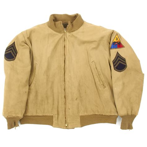 Original Us Wwii 3rd Armored Division Staff Sergeant Tanker Jacket