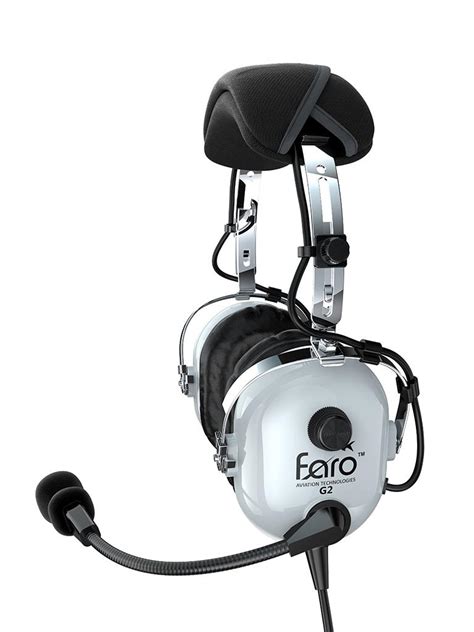 Faro G2 Anr Premium Anr Pilot Aviation Headset With Mp3 Input Black