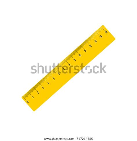 Set Three Rulers Marked Centimeters Stock Vector Royalty Free