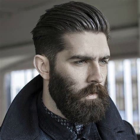 With the hair parted down the middle and styled into a wavy curtain look, it's a clever way of concealing a receding hairline by covering up those areas of hair loss. 33 Beard Styles For 2017 | Men's Hairstyles + Haircuts 2017