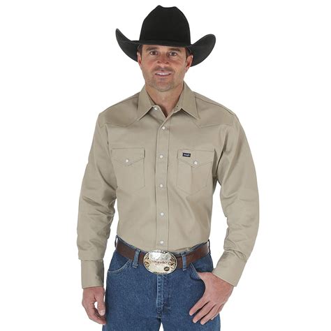 Shirts Wrangler Mens Big And Tall Authentic Cowboy Cut Work Western Shirt