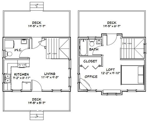 20 X 20 House Floor Plans Ideas For The House Pinterest House