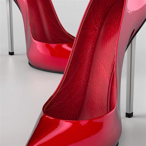 Red High Heel Women Shoes 3d Model Cgtrader