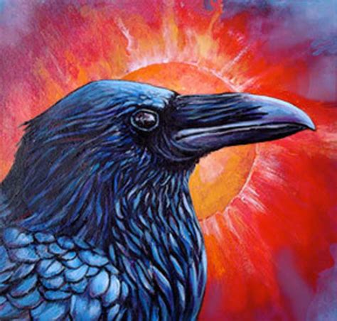 Raven Acrylic Painting At Explore Collection Of