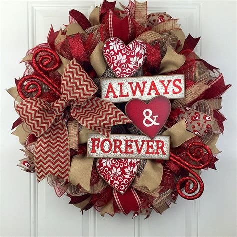 Valentines Day Wreath Valentines Day Wreath Made With Dollar Store