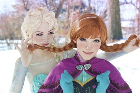Anna And Elsa Frozen Halloween Costumes For Women