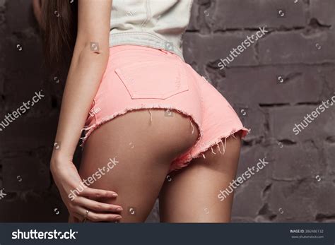 Perfect Buttocks Body Closeup Perfect Female Stock Photo
