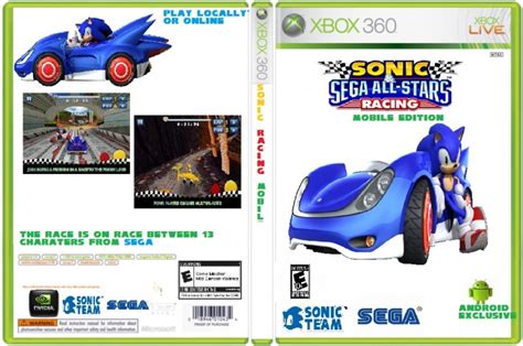 Sonic And Sega All Stars Racing Mobile Edition Xbox 360 Box Art Cover