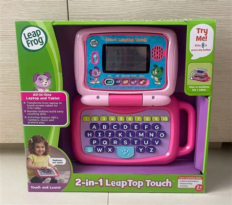 Leapfrog 2 In 1 Leaptop Touch Pink Babies And Kids Infant Playtime On