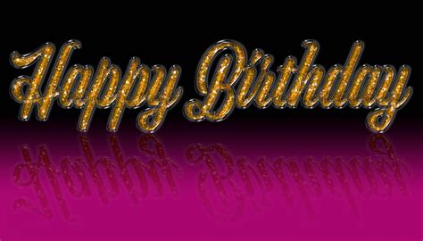 Gold Glittery Birthday Sign Card Free Stock Photo Public Domain Pictures