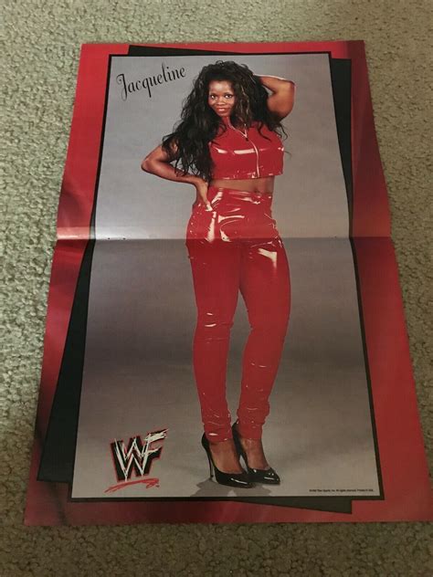 Vintage Miss Jacqueline Moore Wwf Centerfold Poster Diva S Wcw