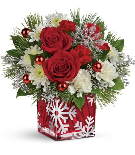 Telefloras Silver Christmas Bouquet In Inman Ks Sunshine Blossoms