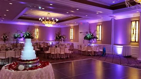 Concord clarion hotel is a versatile hotel and wedding event venue that is located in concord, california. Concord banquets purple uplighting and decor. | Wedding ...