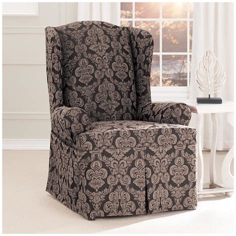 A wide variety of slipcover chair options are available to you, such as material, use, and pattern type. Sure Fit® Middleton Wing Chair Slipcover - 581238 ...